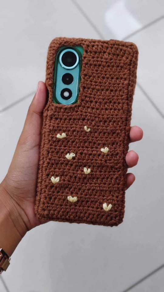 Handmade Crochet Phone Case - Image 1