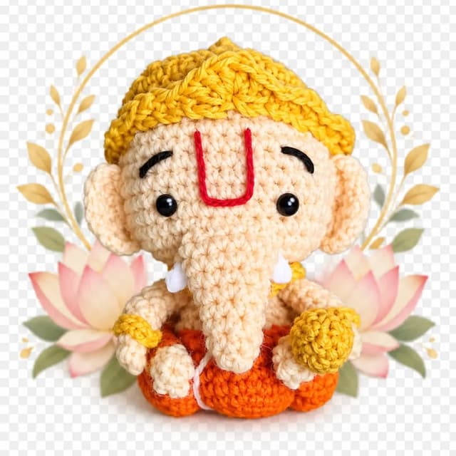 Crochet Ganesha Idol